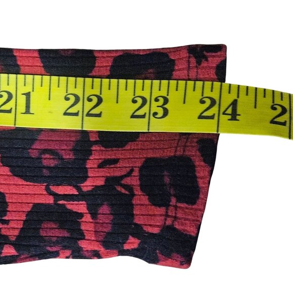 Desigual Women’s Leopard Mini Dress Red M Animal Print Whimsygoth Art-to-Wear - Picture 8 of 10